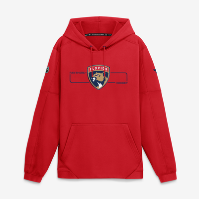 Florida Panthers Fanatics Authentic Pro Rink Fleece Pullover Hoodie - Red
