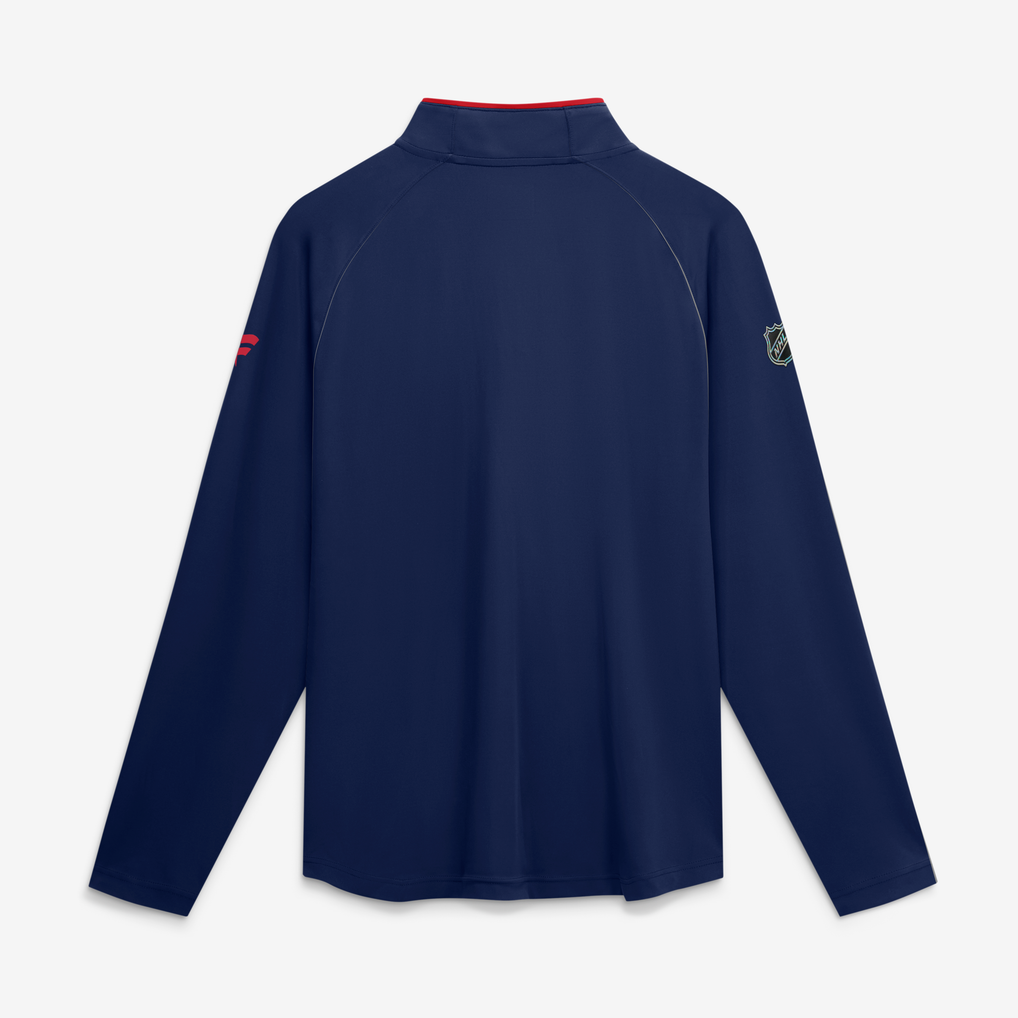 Florida Panthers Fanatics Authentic Pro Rink Raglan Lightweight Quarter-Zip Pullover - Red