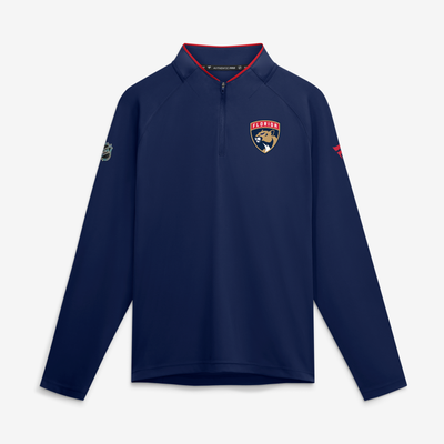 Florida Panthers Fanatics Authentic Pro Rink Raglan Lightweight Quarter-Zip Pullover - Red