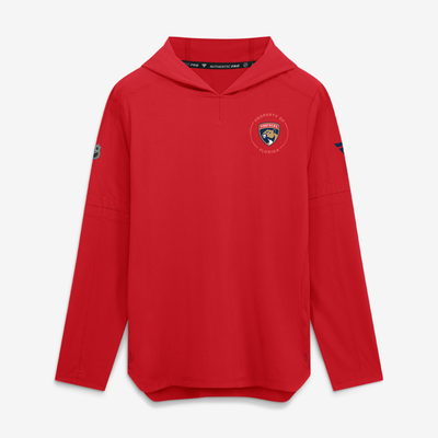Florida Panthers Fanatics Authentic Pro Train Lightweight Hoodie - Red