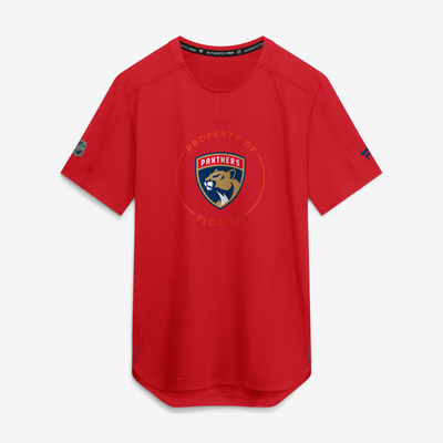 Florida Panthers Fanatics Authentic Pro Train Performance T-Shirt - Red