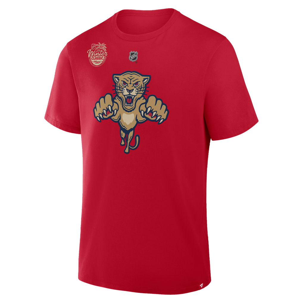 Sam Bennett Florida Panthers Fanatics 2026 NHL Winter Classic Authentic Stack Name & Number T-Shirt - Red