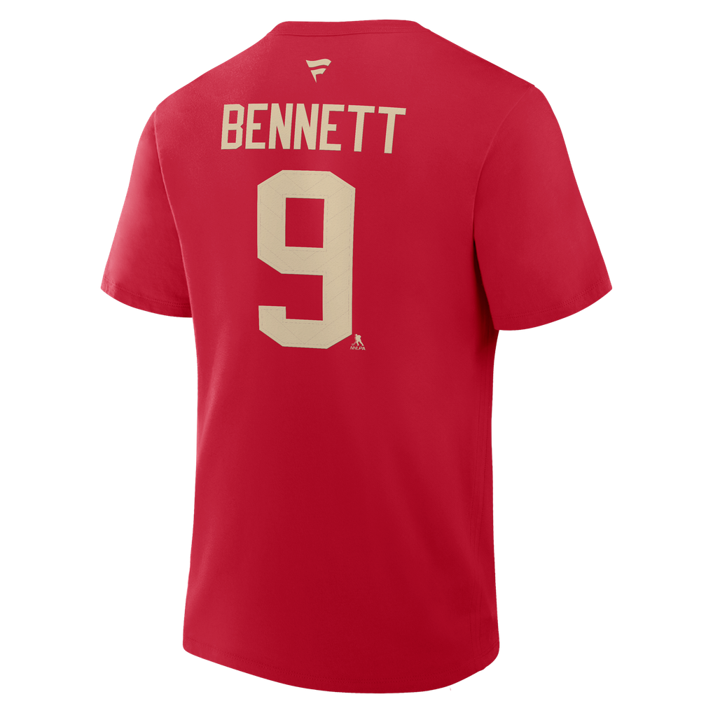 Sam Bennett Florida Panthers Fanatics 2026 NHL Winter Classic Authentic Stack Name & Number T-Shirt - Red