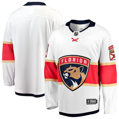 Florida Panthers Fanatics Away Breakaway Jersey - White