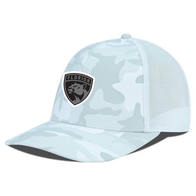 Florida Panthers Levelwear Snow Camo Mesh Stretch Hat - White