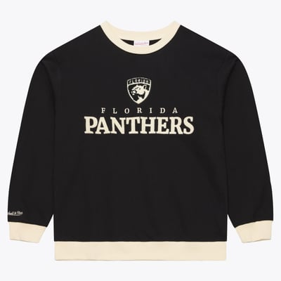  Florida Panthers Mitchell & Ness Cookies & Cream Crewneck Sweatshirt - Black