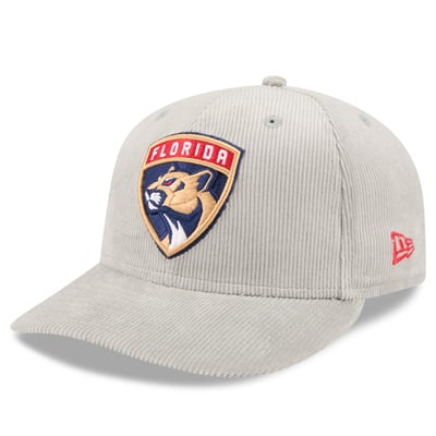 Florida Panthers New Era Corduroy 59FIFTY Fitted Hat - Gray