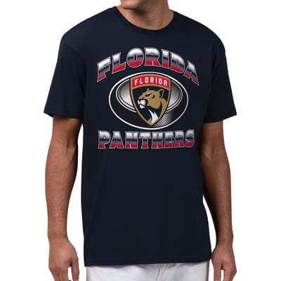  Florida Panthers Starter Face Off T-Shirt - Navy