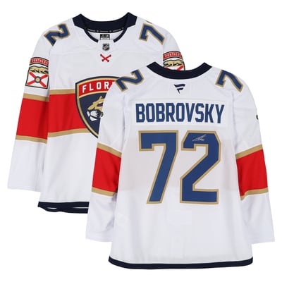 Sergei Bobrovsky Florida Panthers Autographed Fanatics Authentic White Fanatics Premium Jersey