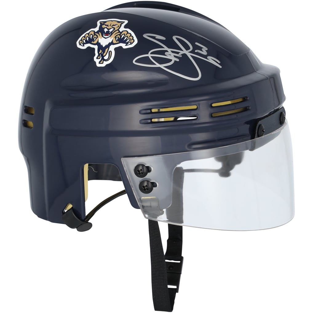 Seth Jones Florida Panthers Autographed Fanatics Authentic Navy Mini Helmet  