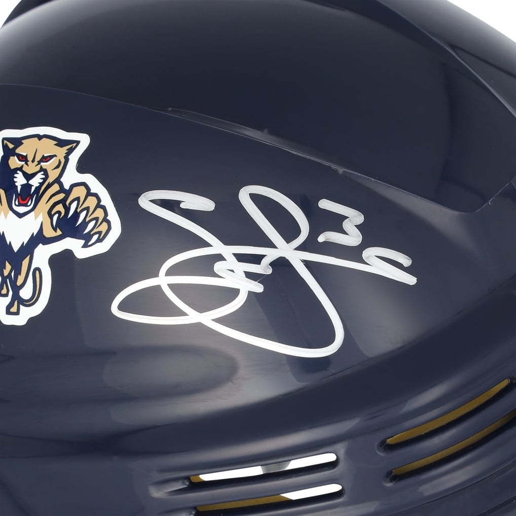 Seth Jones Florida Panthers Autographed Fanatics Authentic Navy Mini Helmet  
