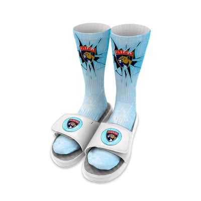 Florida Panthers ISlide Unisex Ice Shatter Sock & Slide Bundle