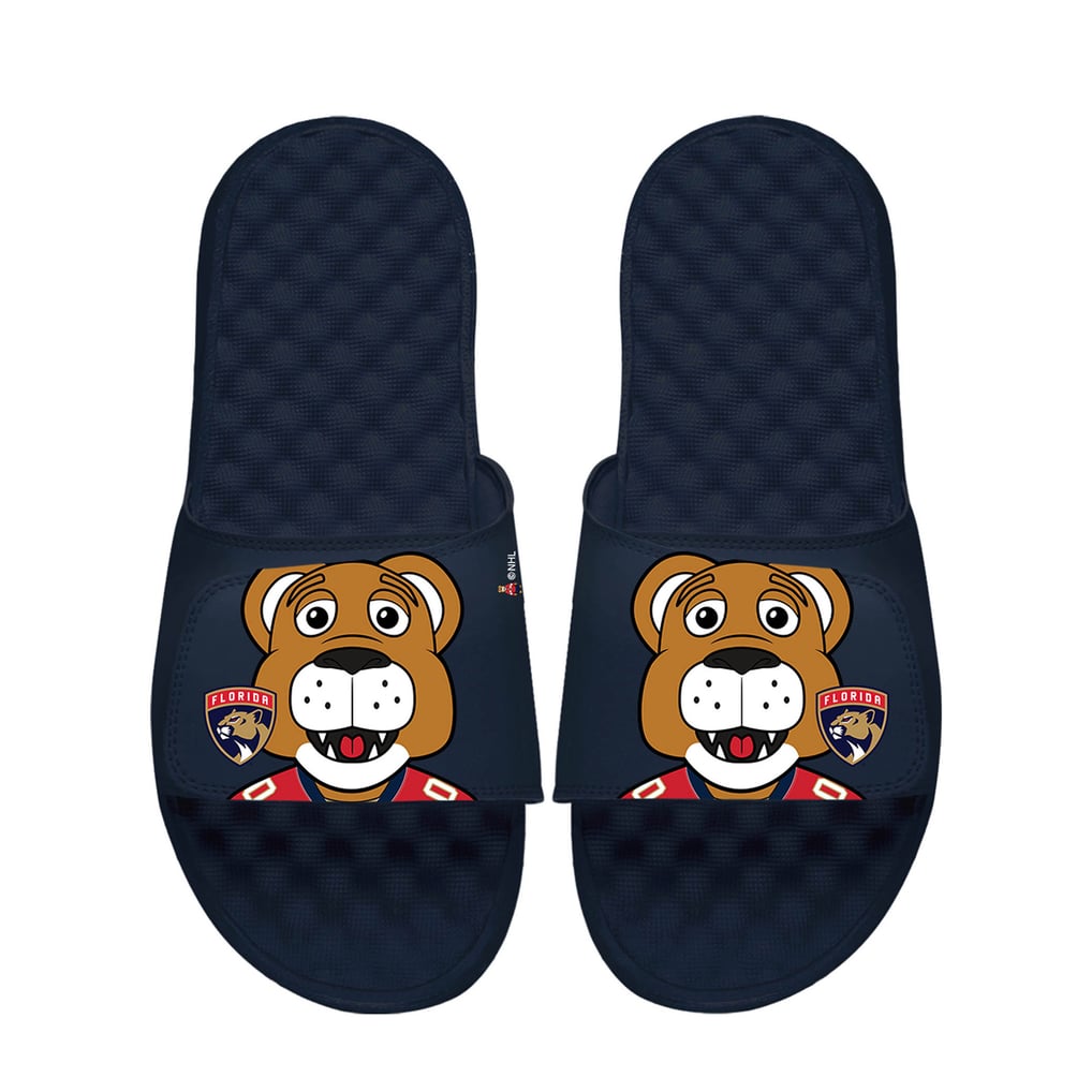  Florida Panthers ISlide Unisex Team Mascot Slide Sandals- Navy