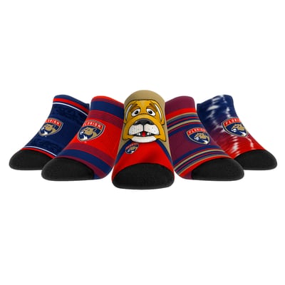  Florida Panthers Rock Em Unisex Super Fan Five-Pack Low-Cut Socks Set - 