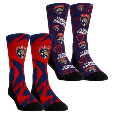  Florida Panthers Rock Em Unisex Game Day Two-Pack Crew Socks - Navy