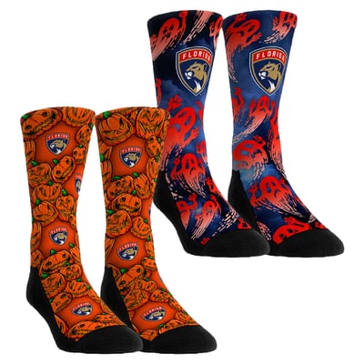 Florida Panthers Rock Em Socks Unisex Halloween Crew Socks 2-Pack Set