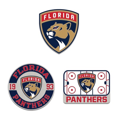 Florida Panthers WinCraft Three-Piece Collector Pin Set
