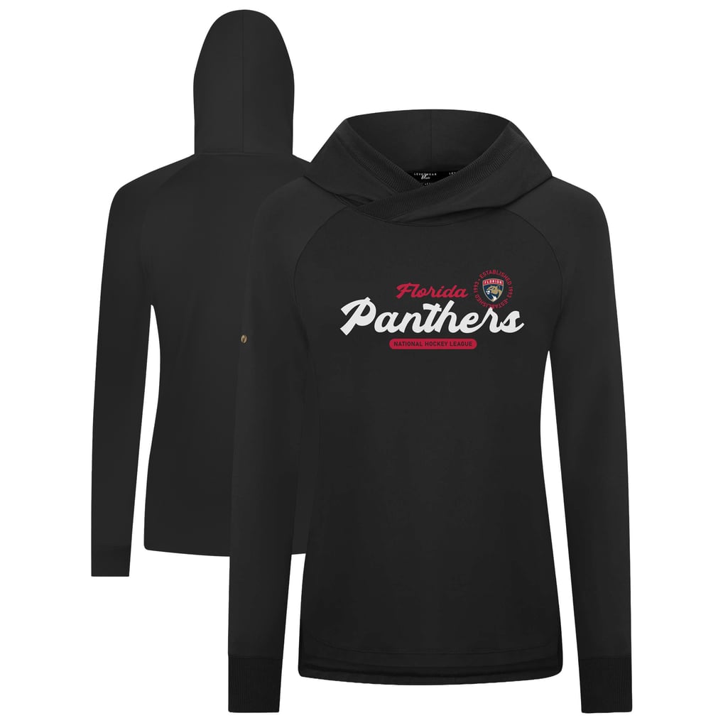  Florida Panthers Levelwear Women's Slender Monument Raglan Pullover Hoodie - Black
