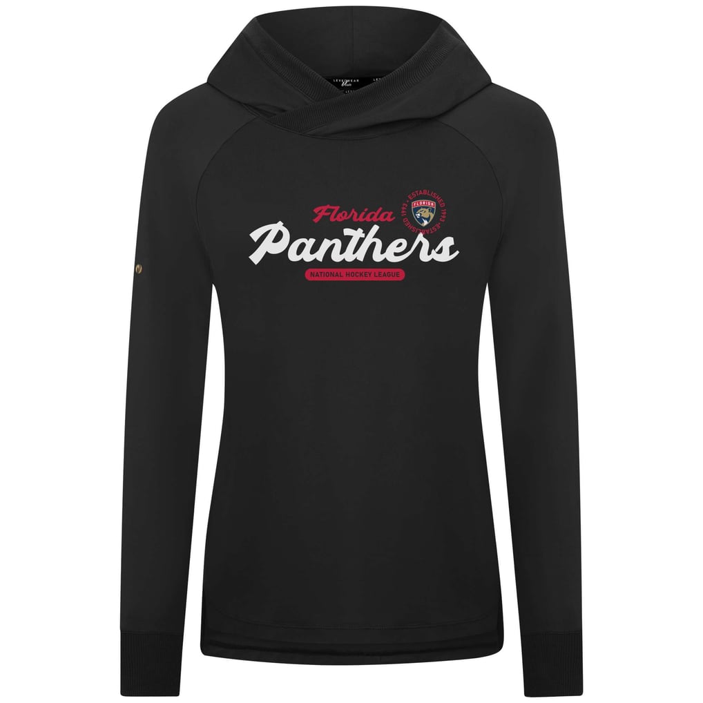  Florida Panthers Levelwear Women's Slender Monument Raglan Pullover Hoodie - Black