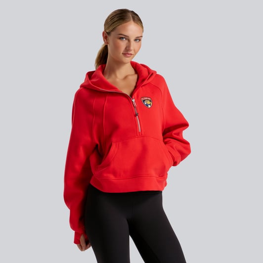 Florida Panthers lululemon Women's Scuba Oversized Half-Zip Hoodie - True Red