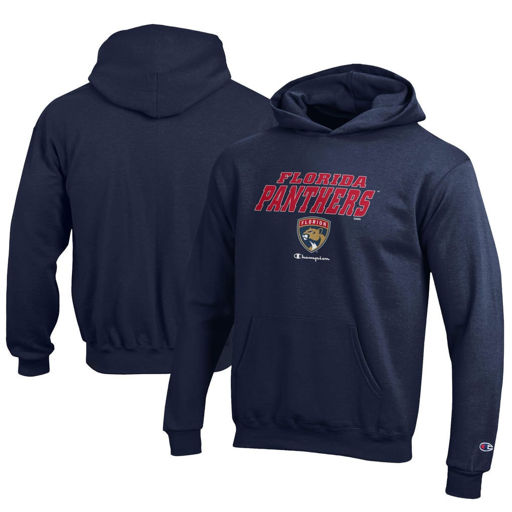  Florida Panthers Champion Youth Eco Powerblend Pullover Hoodie - Navy