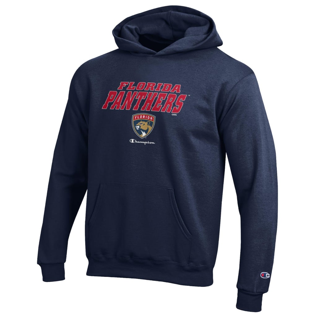  Florida Panthers Champion Youth Eco Powerblend Pullover Hoodie - Navy