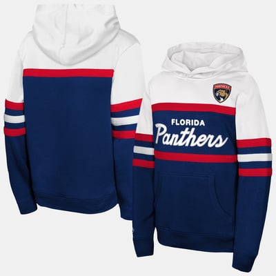  Florida Panthers Mitchell & Ness Youth Head Coach Hoodie - Navy