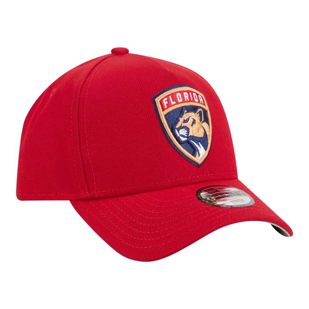 Florida Panthers New Era Youth 9FORTY A-Frame Adjustable Hat - Red