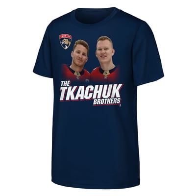Brady Tkachuk & Matthew Tkachuk Florida Panthers Outerstuff Youth Tkachuk Brothers T-Shirt - Navy