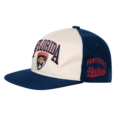 Florida Panthers Outerstuff Youth Arch Snapback Hat - Natural/Navy