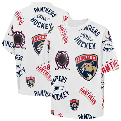  Florida Panthers Outerstuff Youth Unstoppable Elevated T-Shirt - White