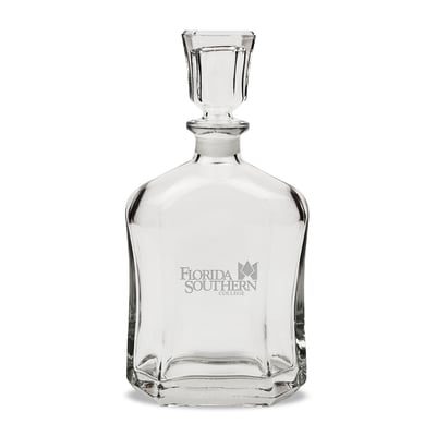 Florida Southern Moccasins 23.75oz. Crystal Whisky Decanter