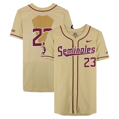  Florida State Seminoles Fanatics Authentic Team-Issued #23 Gold Jersey from the Baseball Program - Size 50