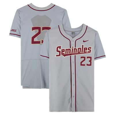  Florida State Seminoles Fanatics Authentic Team-Issued #23 Gray Jersey from the Baseball Program - Size 50