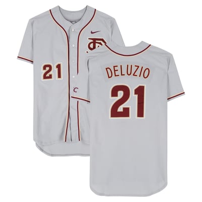 Ben Deluzio Florida State Seminoles Fanatics Authentic Player-Issued #21 Gray Jersey from the Baseball Program - Size 50