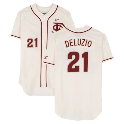 Ben Deluzio Florida State Seminoles Fanatics Authentic Player-Issued #21 White FS Jersey from the Baseball Program - Size 50