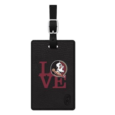 Florida State Seminoles Love Bag Tag - Black