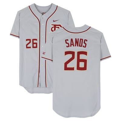 Cole Sands Florida State Seminoles Fanatics Authentic Player-Issued #26 Gray Jersey from the Baseball Program - Size 48