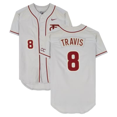Devon Travis Florida State Seminoles Fanatics Authentic Player-Issued #8 Gray Jersey from the Baseball Program - Size 46
