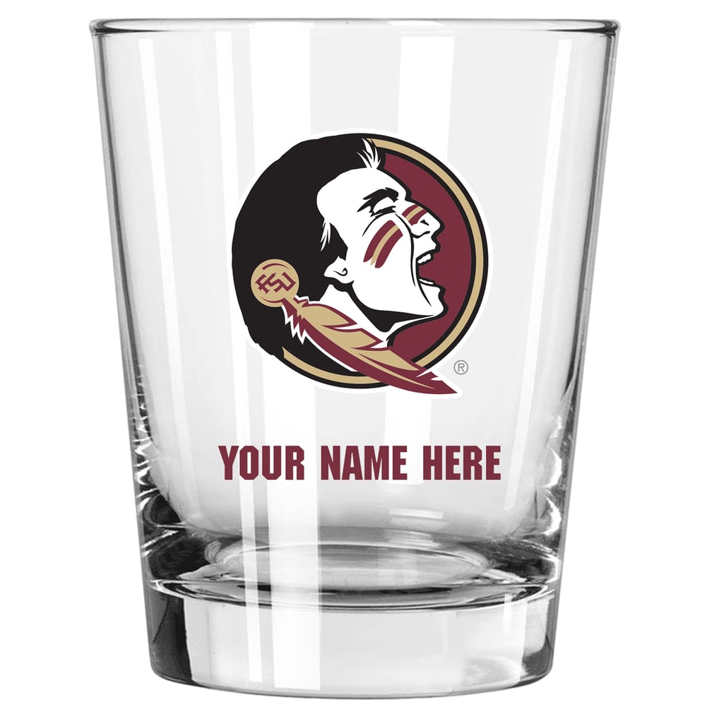 Florida State Seminoles 15oz. Personalized Double Old Fashioned Glass