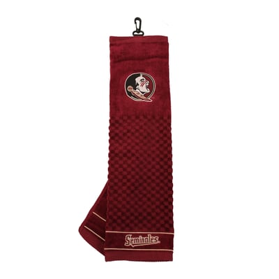 Florida State Seminoles 16" X 22" Tri-Fold Embroidered Scrubber Golf Towel
