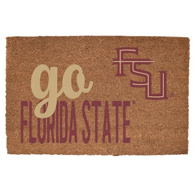 Florida State Seminoles 20" x 30" Go Team Coir Door Mat
