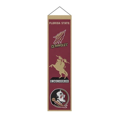 Florida State Seminoles 8" x 32" Icons Banner