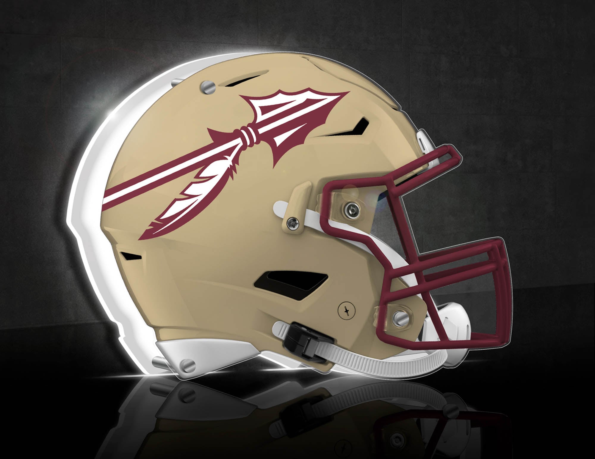 Fsu Helmet Sticker Pattern Fsu Football Helmet Logo