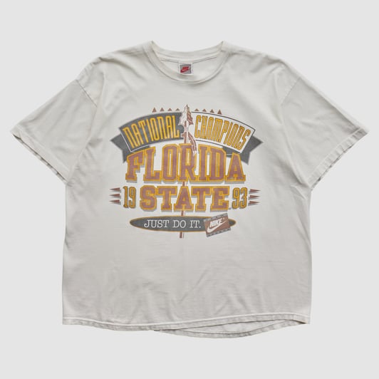 Florida State Seminoles Nike 1993 T-shirt - White - XL by Fanatics Real Vintage