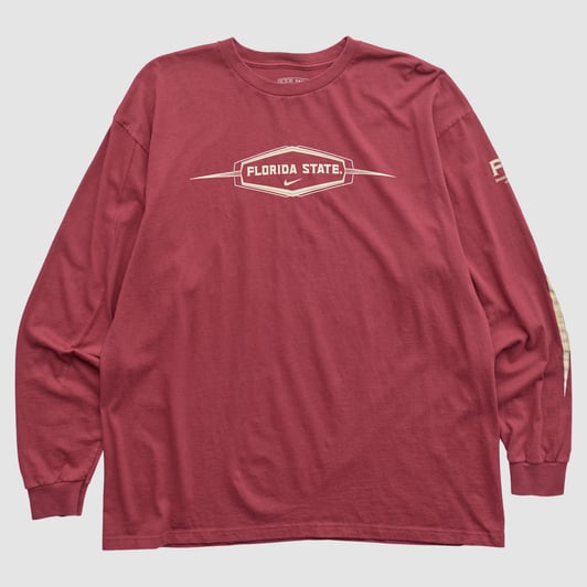 Florida State Seminoles Nike 2000s Long Sleeve T-shirt - Red - XL by Fanatics Real Vintage