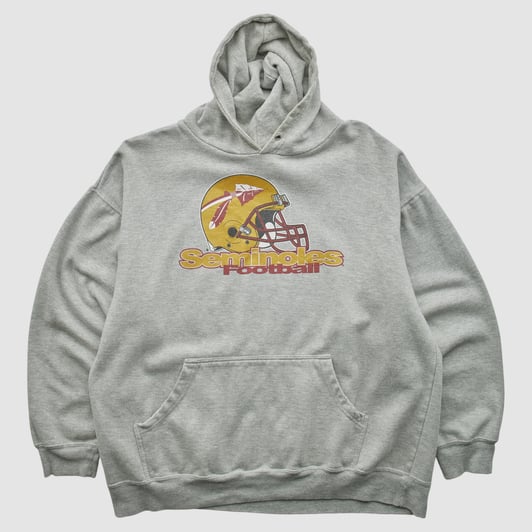Florida State Seminoles TSI Sportswear 2010s Hooded Pullover Sweatshirt - Heather Gray - L by Fanatics Real Vintage