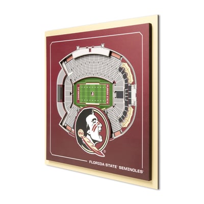 Florida State Seminoles IDNA 12" x 12" Stadium Series 3D Wall Art