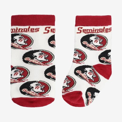  Florida State Seminoles Starter Infant All-Over Print Socks - White