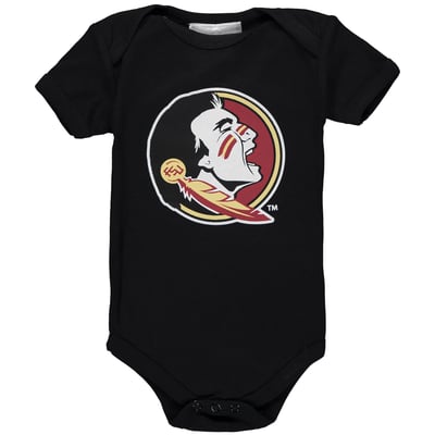 Florida State Seminoles Two Feet Ahead Infant Big Logo Bodysuit - Black
